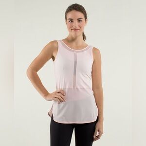 Lululemon Ride Inside Tank Light Pretty Pink Size 6
